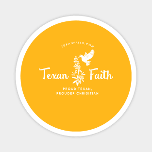 Bluebonnet Dove white - texan faith Magnet